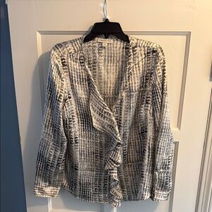 Coldwater Creek Gray Blouse Elegant Top
